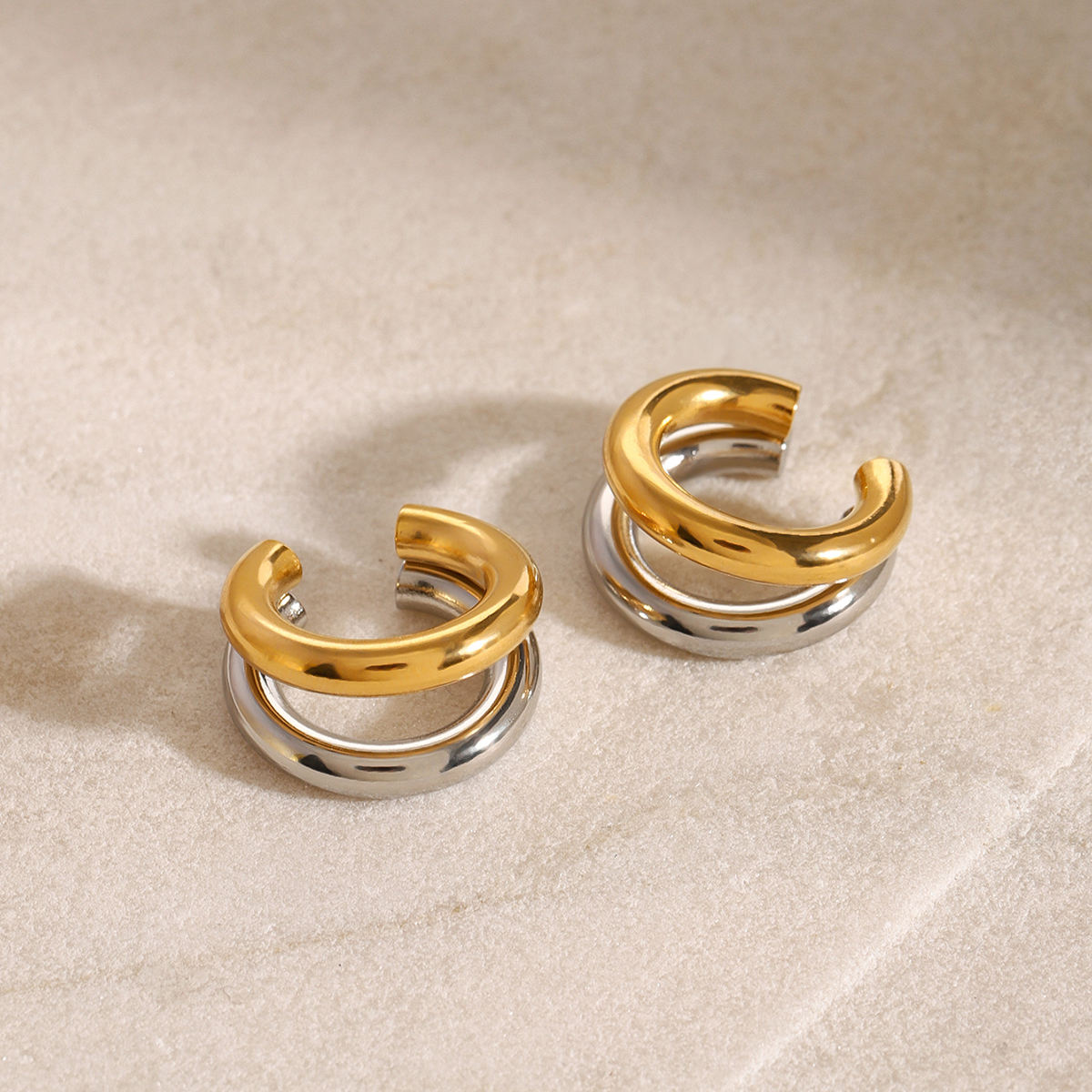Stellar Stack Ear Cuff - 18K Gold Plated