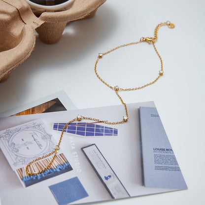 Lumi Line Hand Chain - 18K Gold Plated