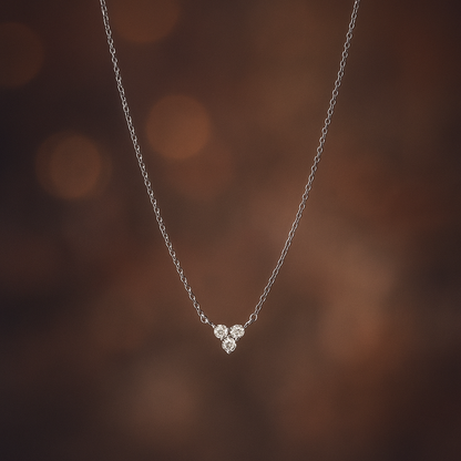 Trilume Necklace - 925 Sterling silver