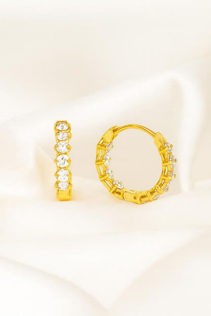 Auri Hoops Earrings - 18K Gold Plated