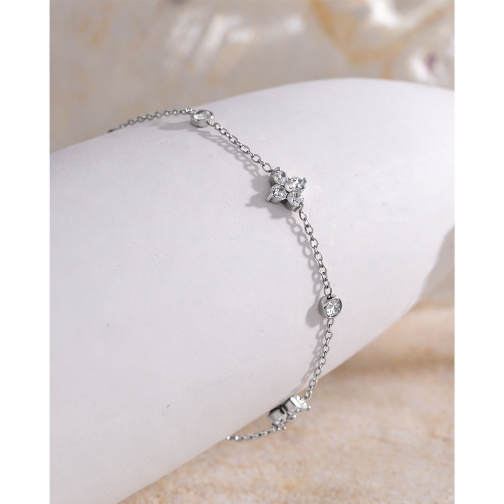 Duo Flutter Bracelet - Silver Plated