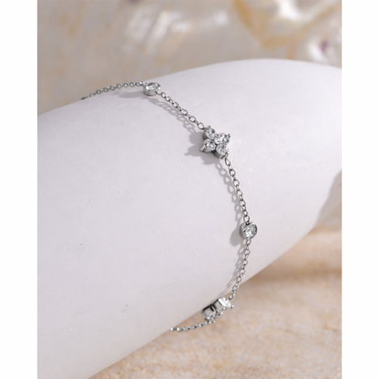 Duo Flutter Bracelet - Silver Plated