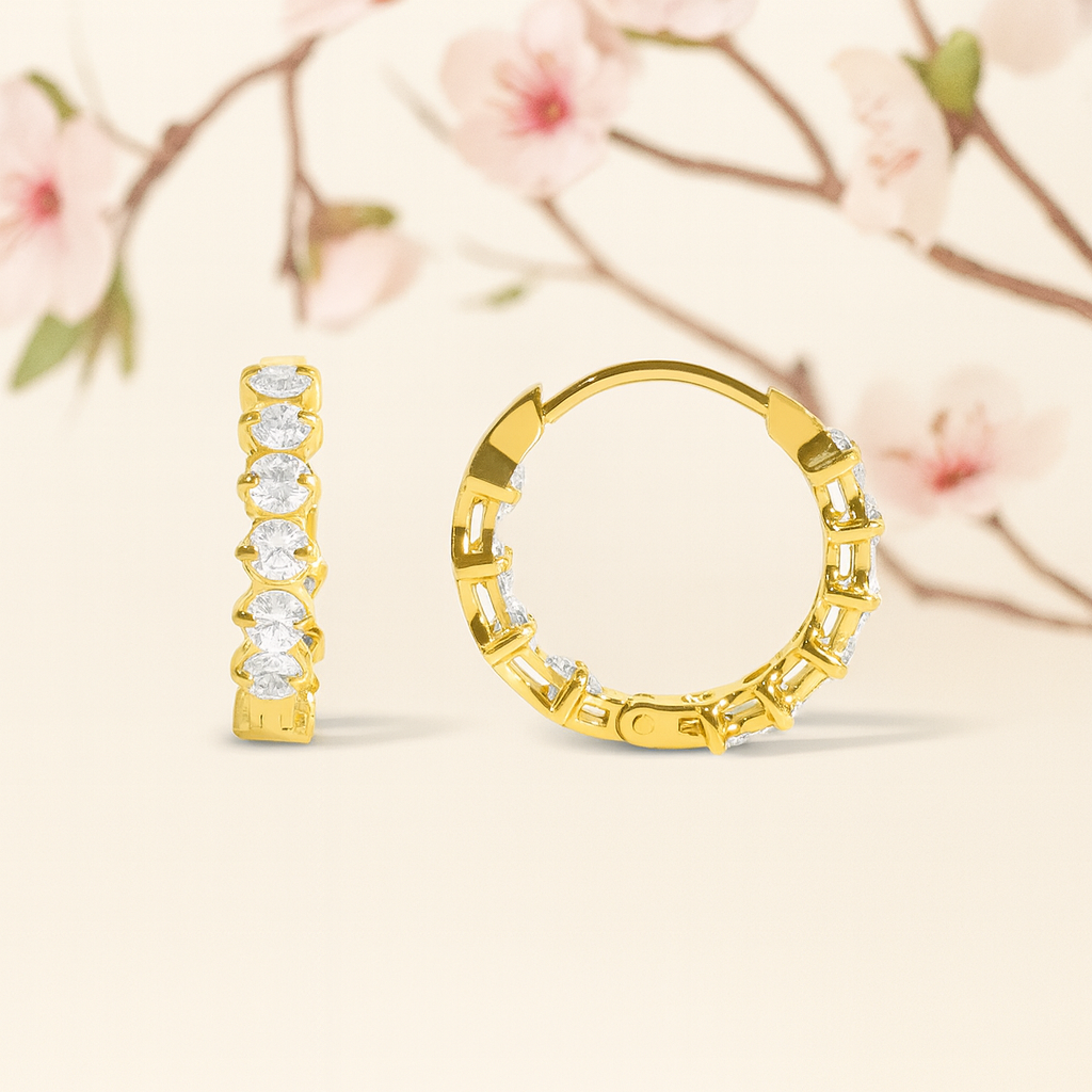 Auri Hoops Earrings - 18K Gold Plated
