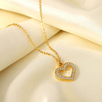 Aura Heart Necklace - 18K Gold Plated