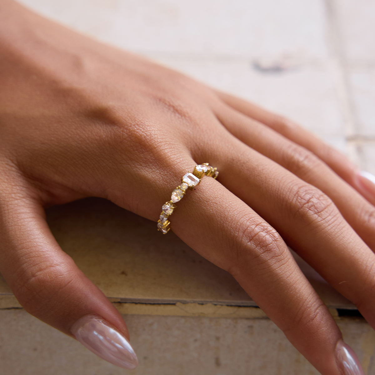Orbit Ring - 18K Gold Plated (Adjustable)