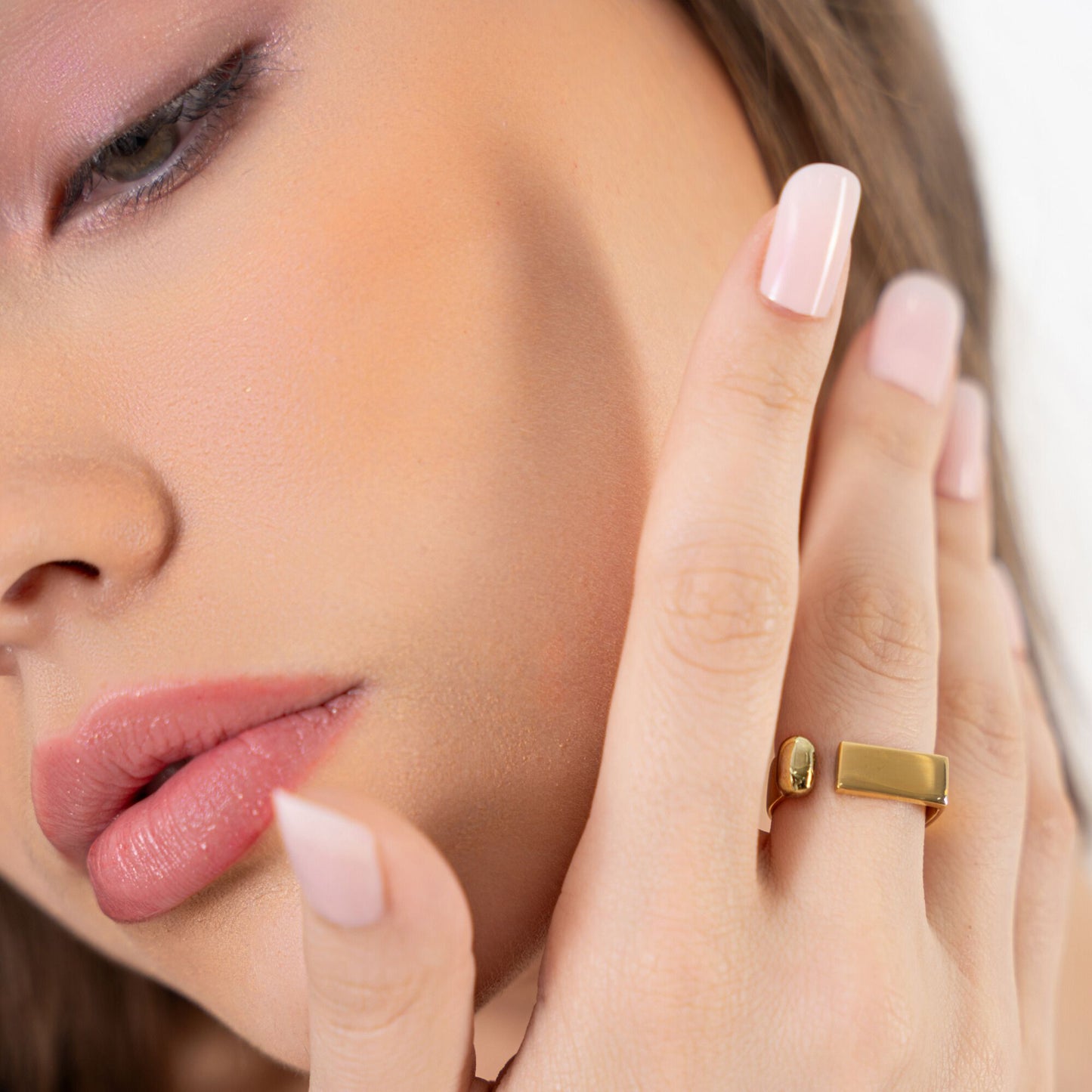 Brillo Cuff Ring - 18K Gold Plated