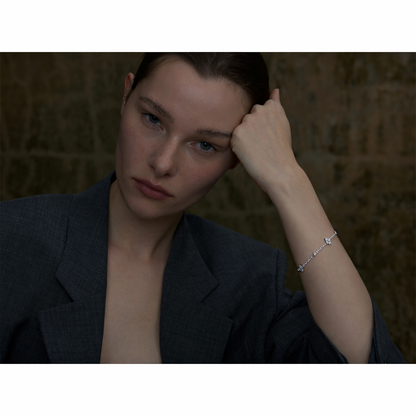 Duo Flutter Bracelet - Silver Plated