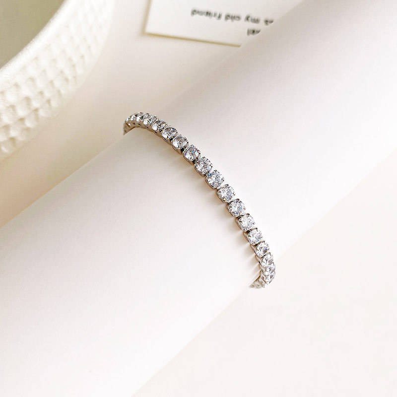 LumiLink Tennis Bracelet  - Silver Plated