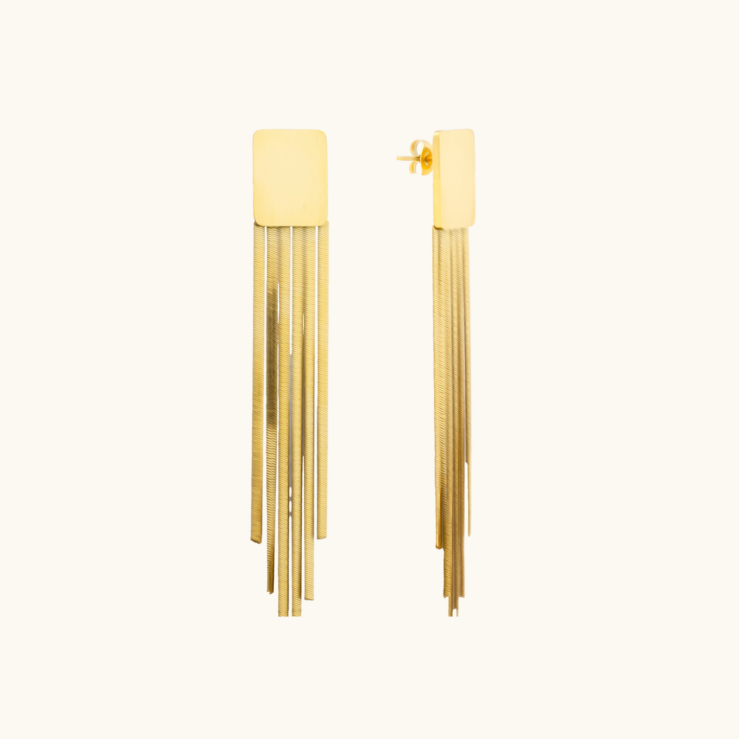 Goldy Bulky Danglers Earrings - 18K Gold Plated