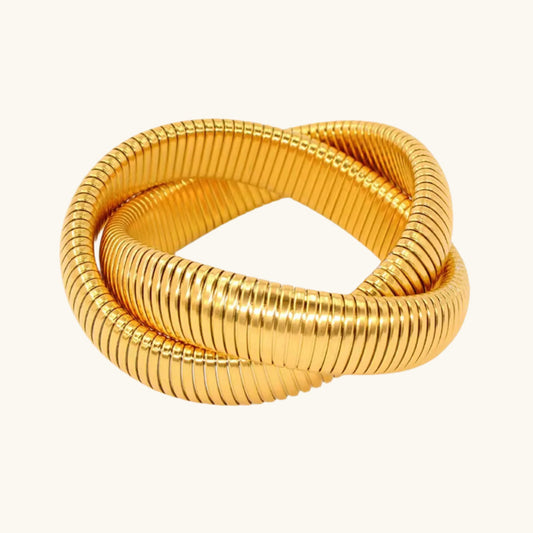 Misterio Chunky Bracelet (2 layers) - 18K Gold Plated
