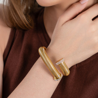 Fascino Cuff Bangle Bracelet In hand