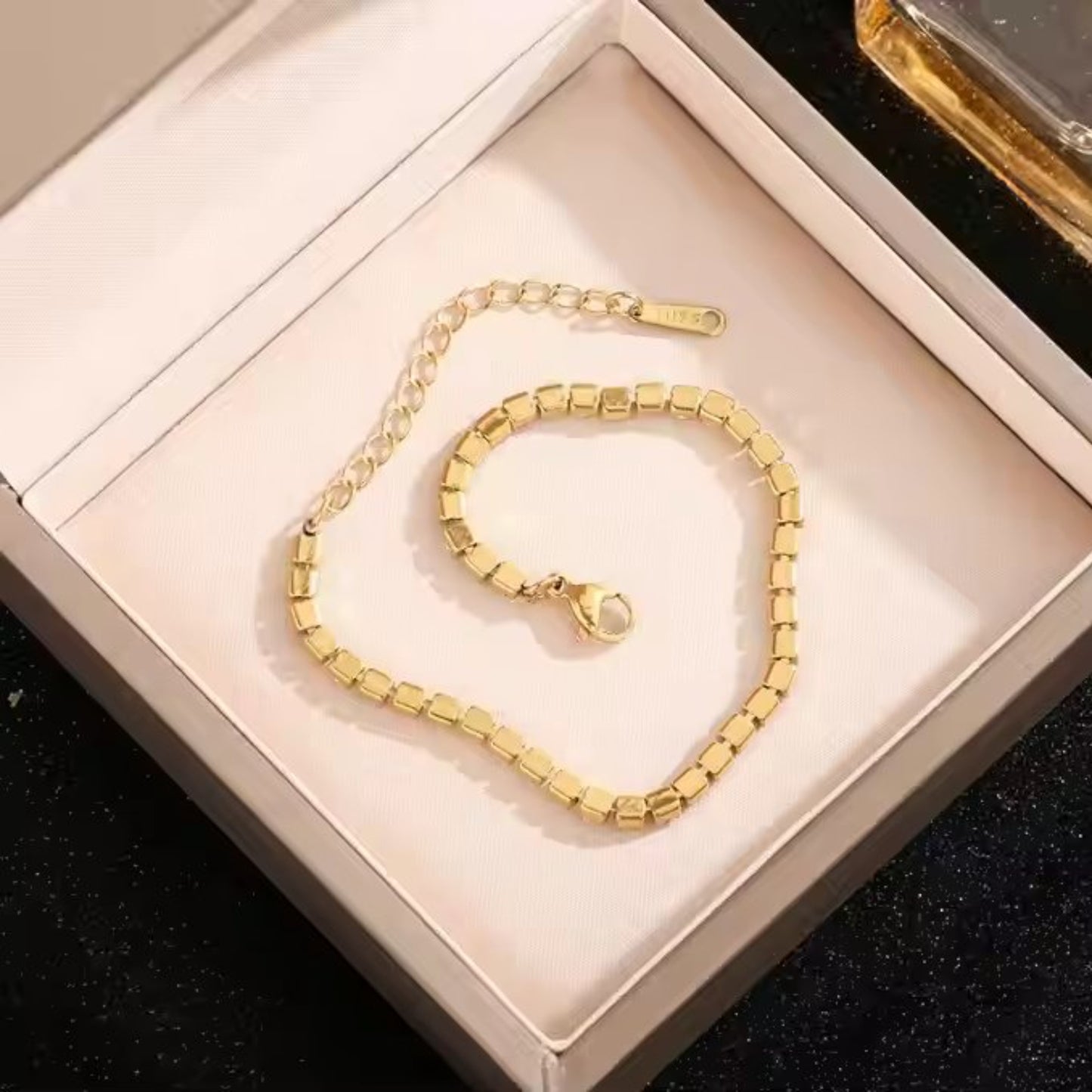 Zirconia Crystal Tennis Bracelet - 18K Gold Plated