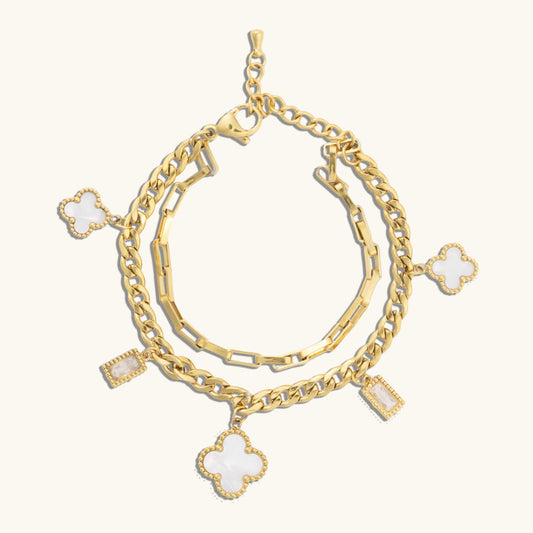 Shop Clover Crystal Dainty Bracelet
