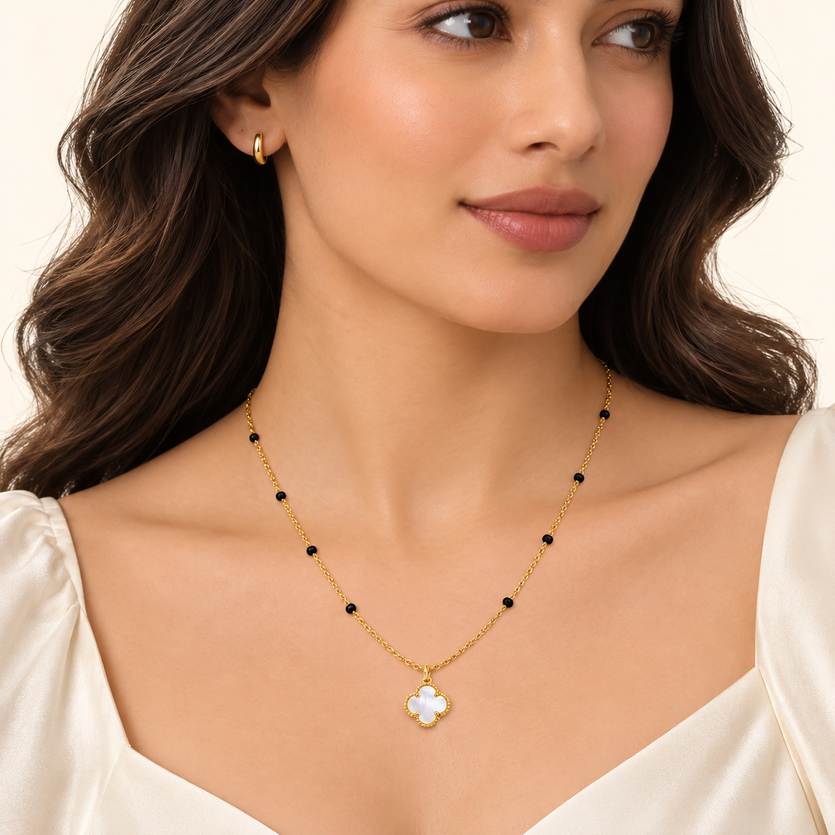 Clover Mangalsutra - 18k Gold Plated Anti Tarnish jewellery