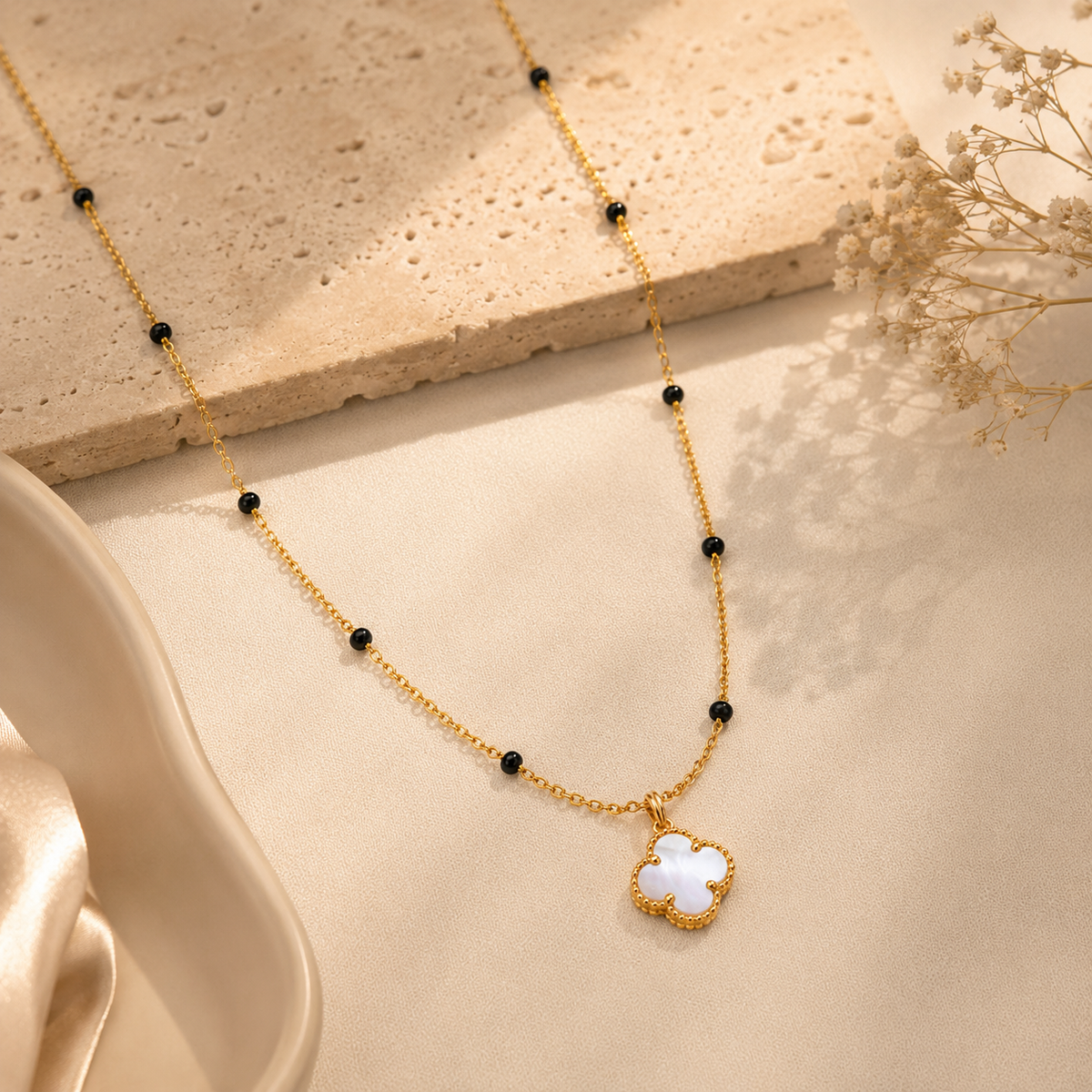 Clover Mangalsutra - 18k Gold Plated Anti Tarnish jewellery