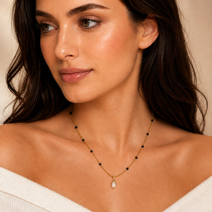 Pearl Drop Mangalsutra - 18k Gold Plated