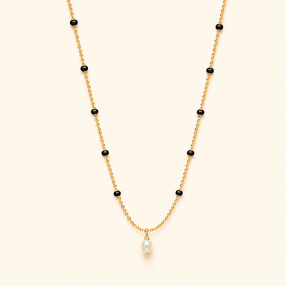 Pearl Drop Mangalsutra - 18k Gold Plated