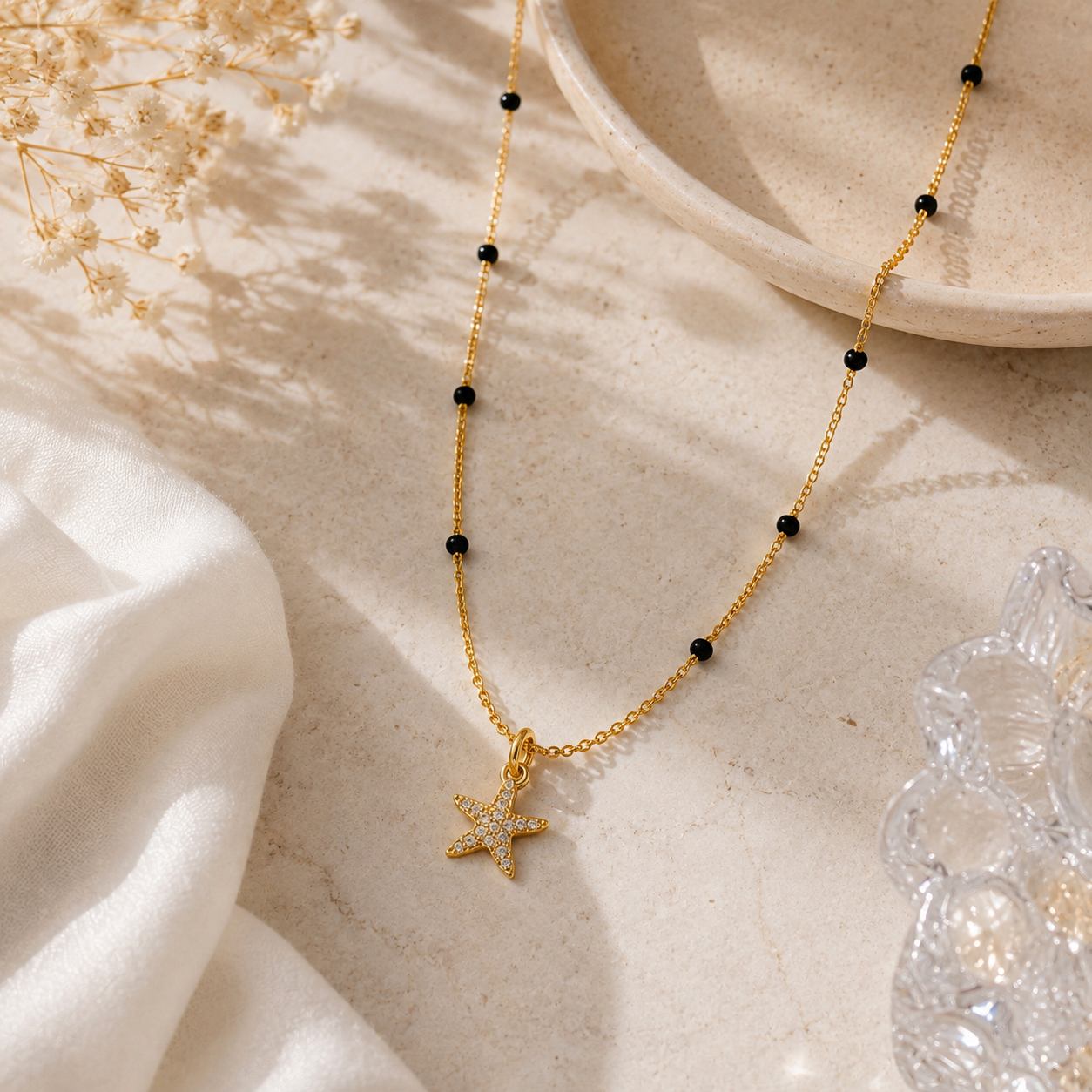 Starfish Mangalsutra - 18k Gold Plated