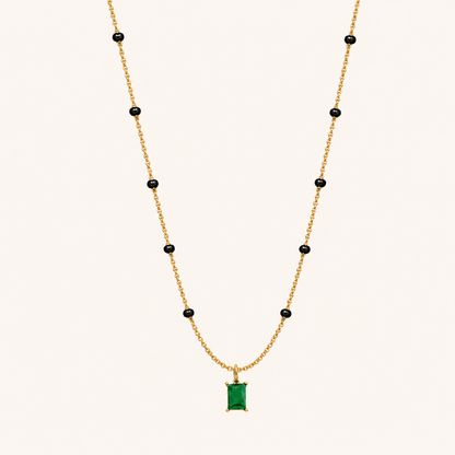 Emerald Prism Mnagalsutra - 18k Gold Plated