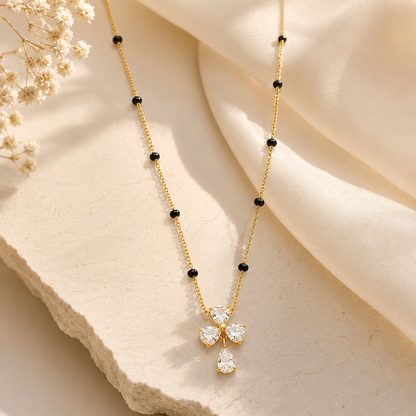 Aurelia Bloom Mangalsutra - 18k Gold Plated Anti Tarnish jewellery