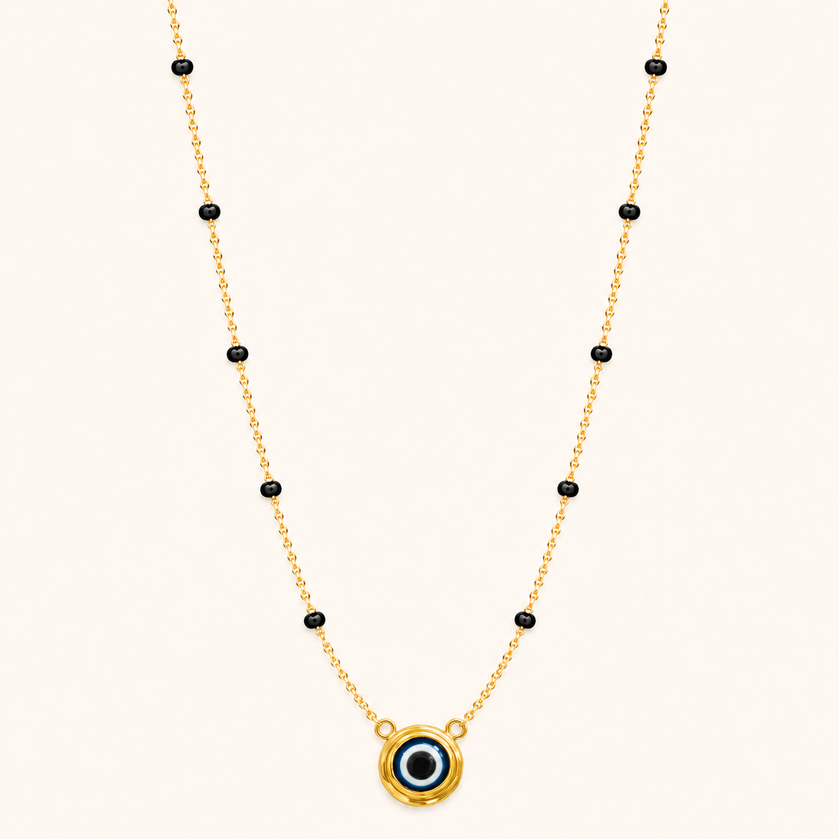 Evil Eye Mangalsutra - 18k Gold Plated Anti Tarnish jewellery