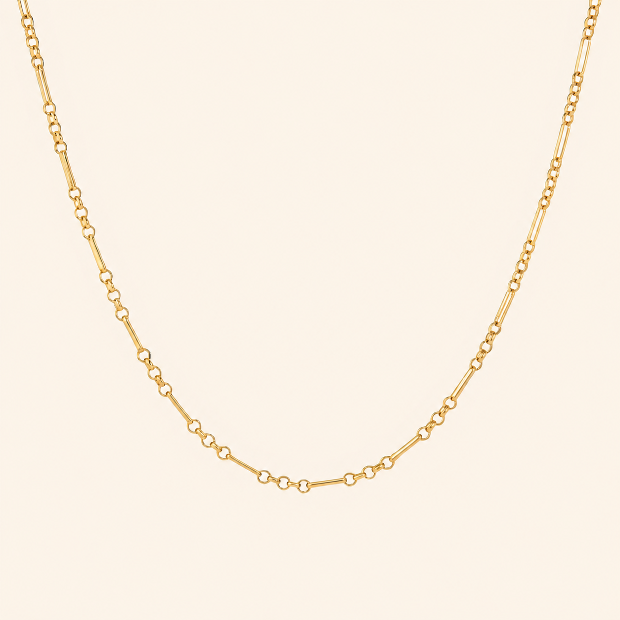 Eclipse Link Chain Necklace - 18K Gold Plated