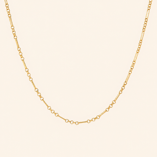 Eclipse Link Chain Necklace - 18K Gold Plated