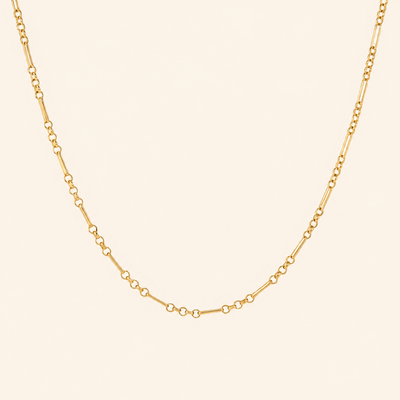 Eclipse Link Chain Necklace - 18K Gold Plated