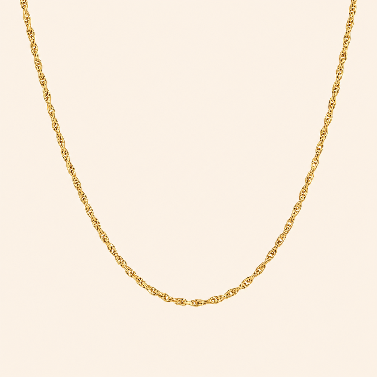 Maison Rope Chain Necklace - 18K Gold Plated