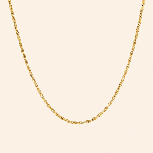 Maison Rope Chain Necklace - 18K Gold Plated