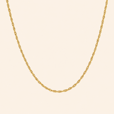 Maison Rope Chain Necklace - 18K Gold Plated