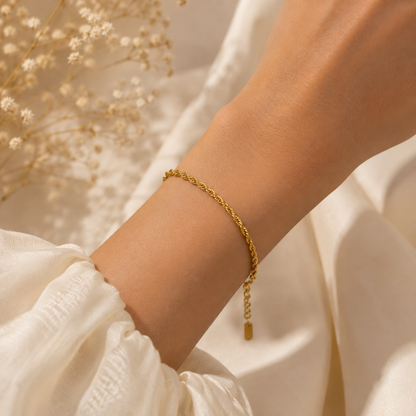 Tressa Weave Bracelet - 18K Gold Plated