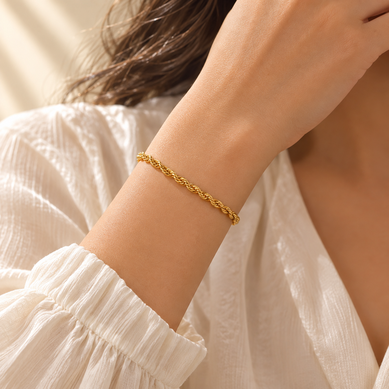 Tressa Weave Bracelet - 18K Gold Plated