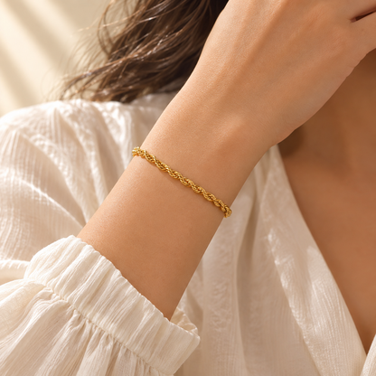 Tressa Weave Bracelet - 18K Gold Plated