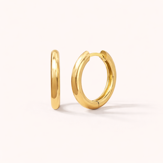 Aurum Charm Hoop - 18K Gold Plated