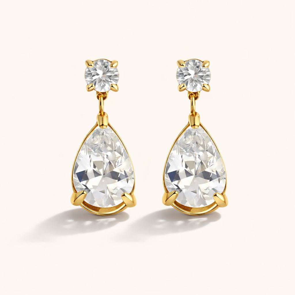 Teardrop  Earrings - 18K Gold Plated