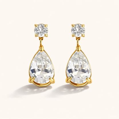 Teardrop  Earrings - 18K Gold Plated
