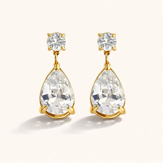 Teardrop  Earrings - 18K Gold Plated