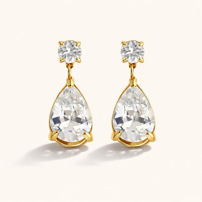 Teardrop  Earrings - 18K Gold Plated