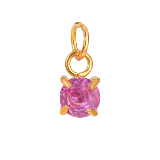 July birthstone Charm – 18K Gold Plated