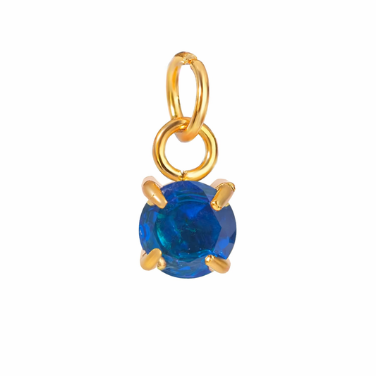 September birthstone Charm – 18K Gold Plated