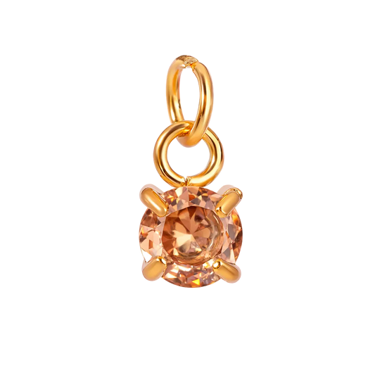 November birthstone Charm – 18K Gold Plated