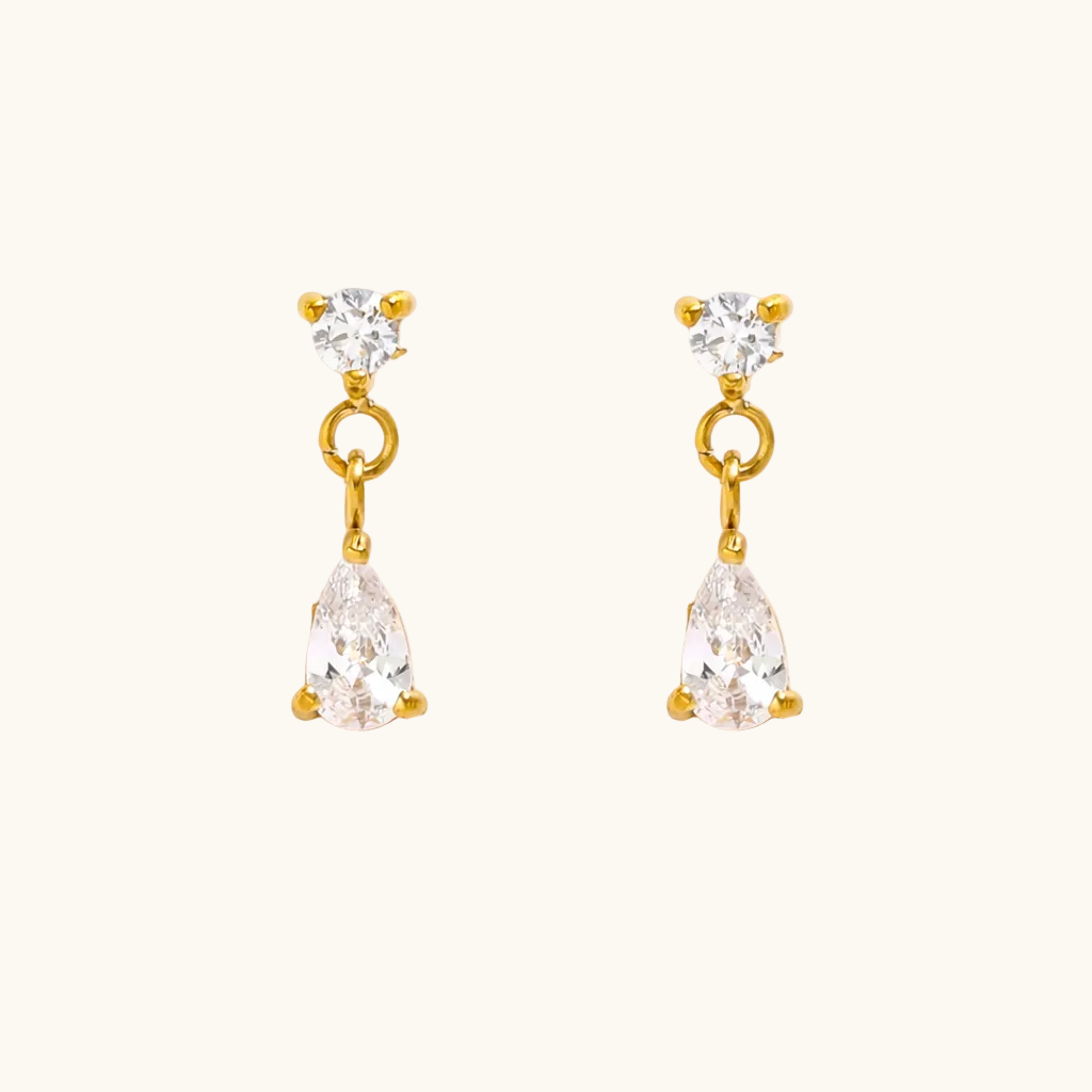 LumiDrop Stud Earrings Earrings - 18K Gold Plated