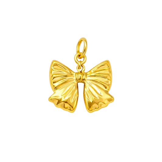Golden Bow Charm – 18K Gold Plated