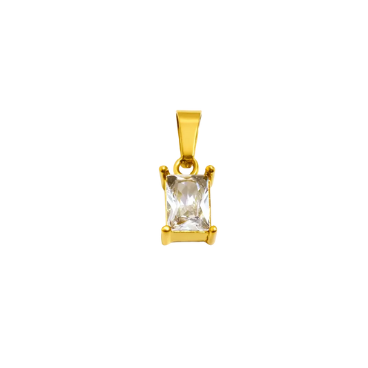 Crystal Prism Charm – 18K Gold Plated