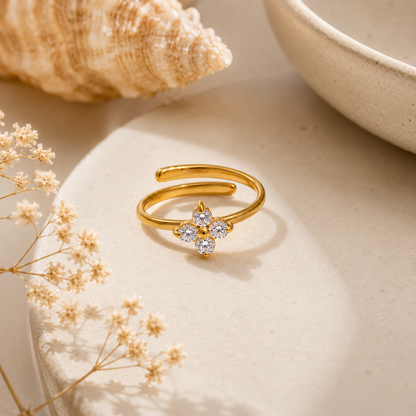 Floret Ring - 18k Gold  Plated
