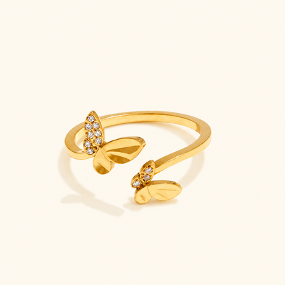 Tinyfly Wings Ring - 18k Gold Plated