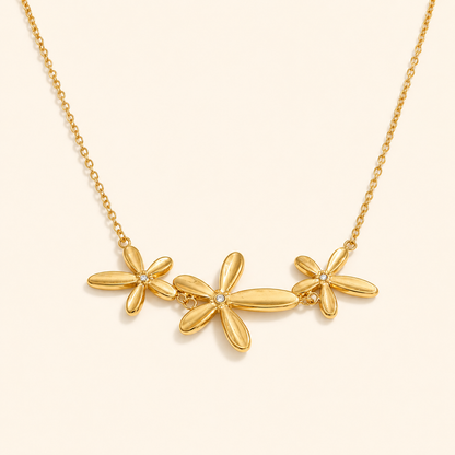 Meadow Bloom Necklace - 18k Gold Plated