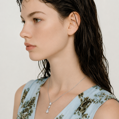 Etoile Drop Necklace - 18k Gold Plated