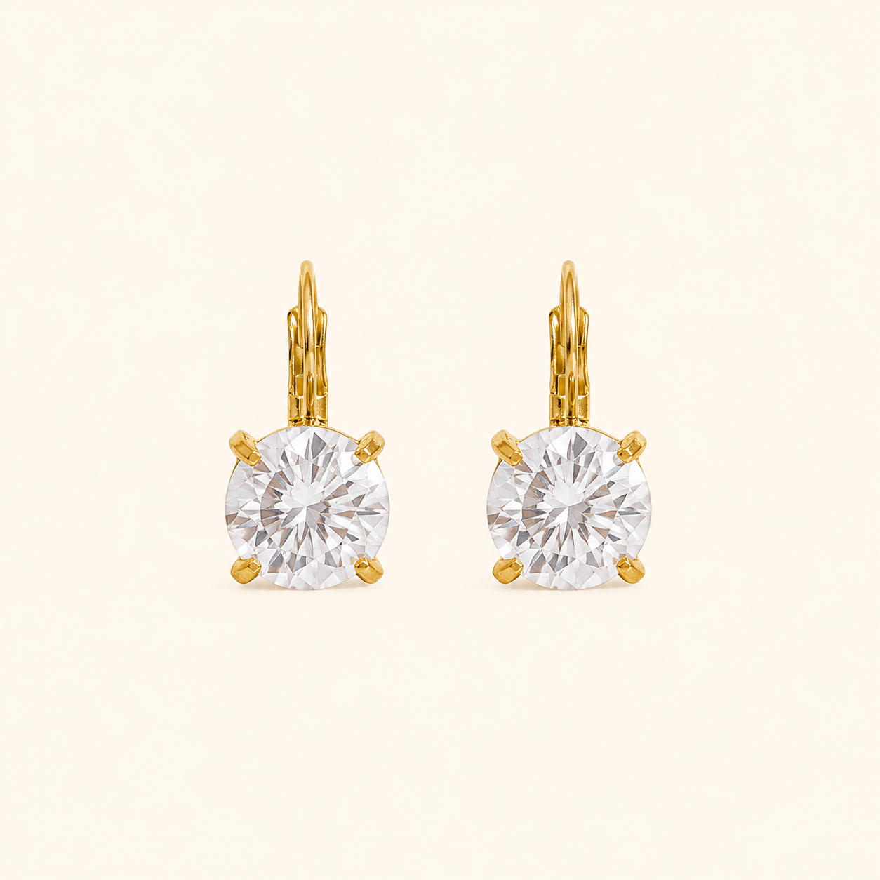 Solis Crystal Earrings - 18k Gold Plated